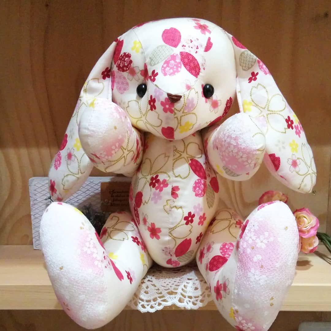 霞桜ちゃん でかでか親うさ ロップイヤー うさぎ ハンドメイド ぬいぐるみ