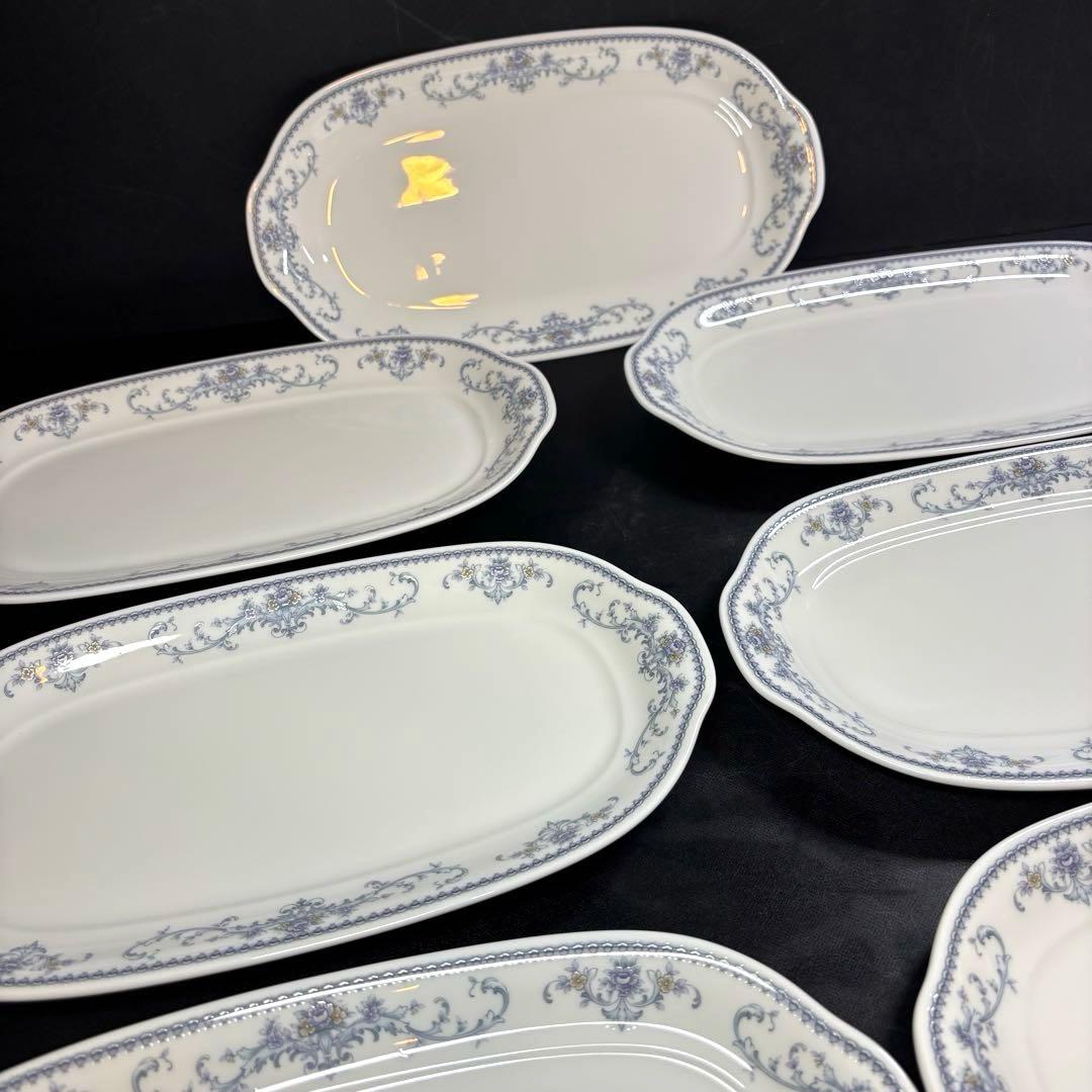 【未使用】　ノリタケ　楕円　長皿　7枚　送料無料