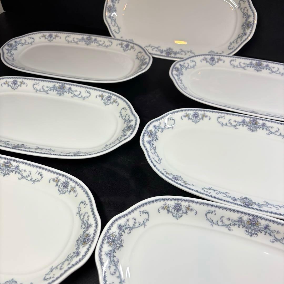 【未使用】　ノリタケ　楕円　長皿　7枚　送料無料