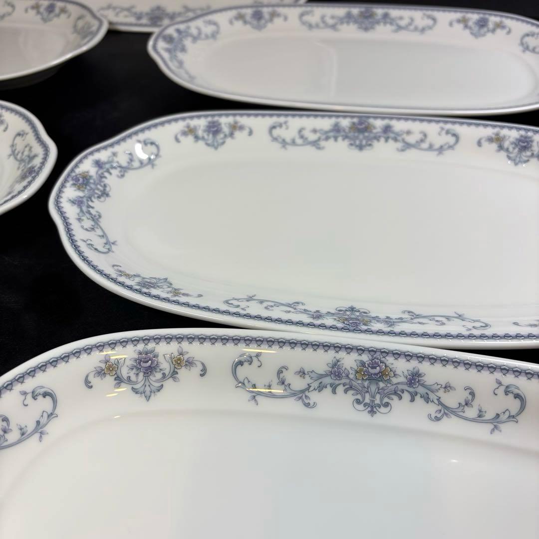 【未使用】　ノリタケ　楕円　長皿　7枚　送料無料