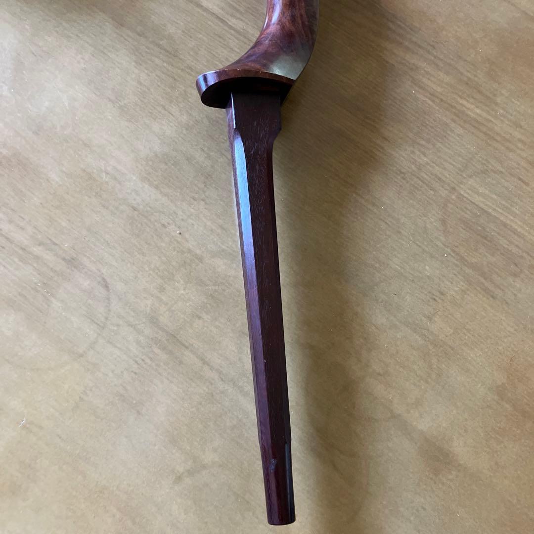 紅木三味線　金細　綾杉胴