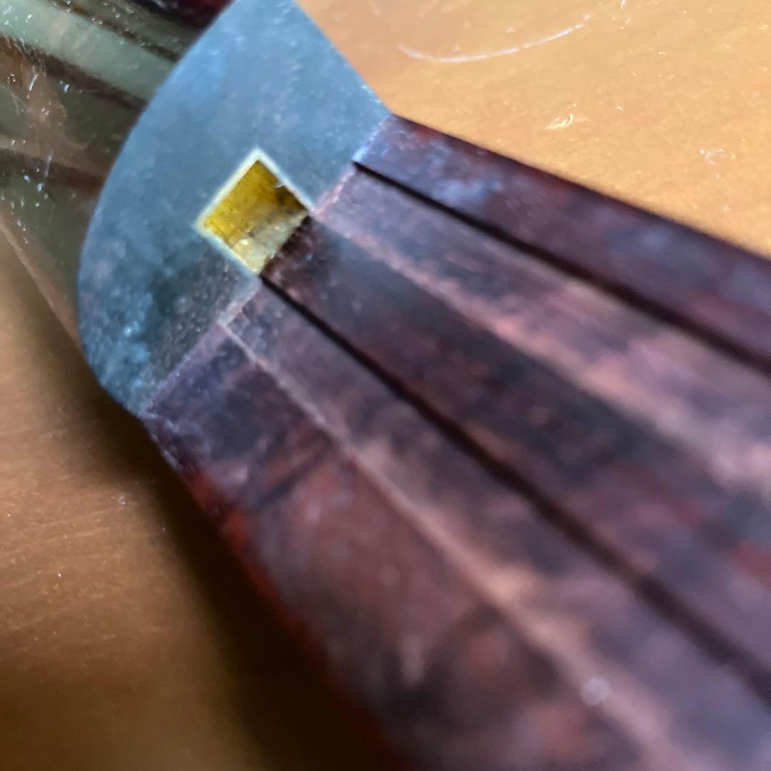 紅木三味線　金細　綾杉胴