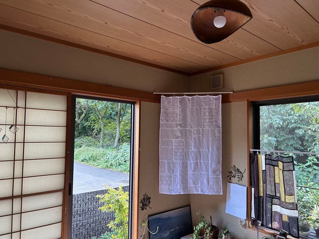 「ベルギーの白麻と花の穴刺繍」ポジャギ