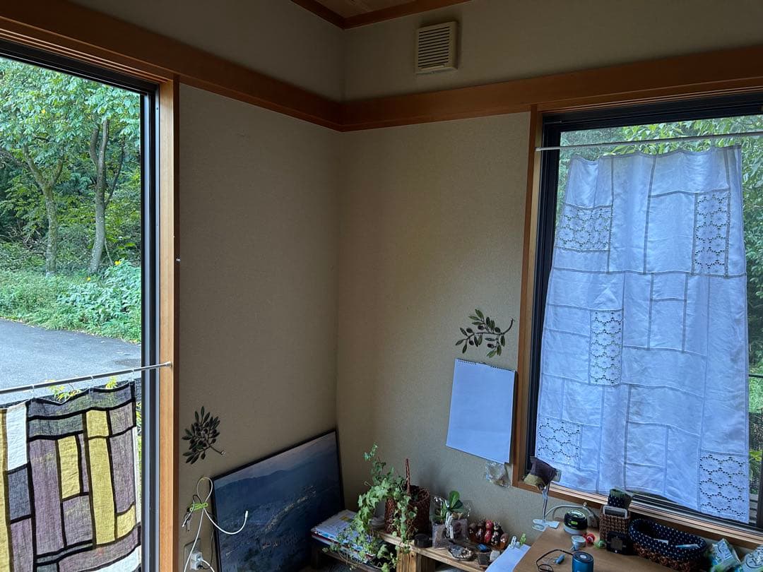 「ベルギーの白麻と花の穴刺繍」ポジャギ