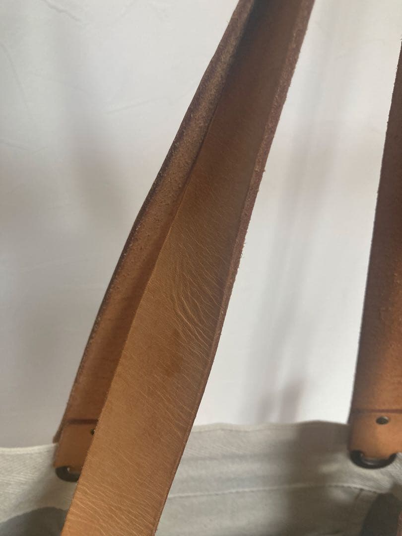 島藍農園 simaai 帆布 トートバッグ 藍染 牛革持ち手