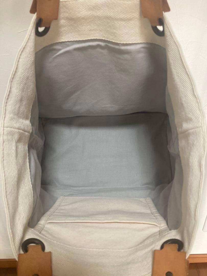 島藍農園 simaai 帆布 トートバッグ 藍染 牛革持ち手