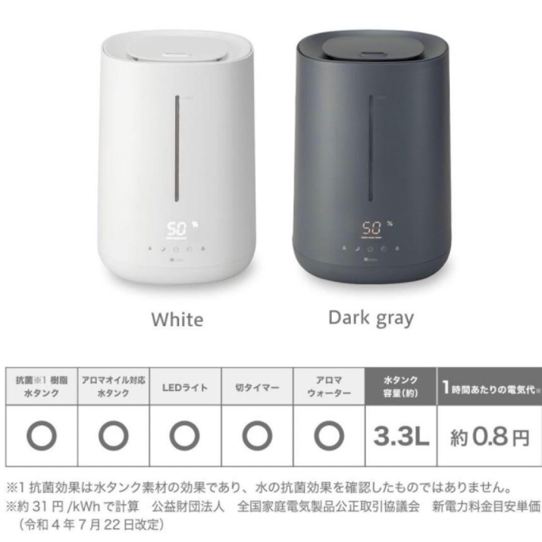 【新品】ニトリ　タンクを持ち運べる　らく給水　加湿器　白　8畳向け