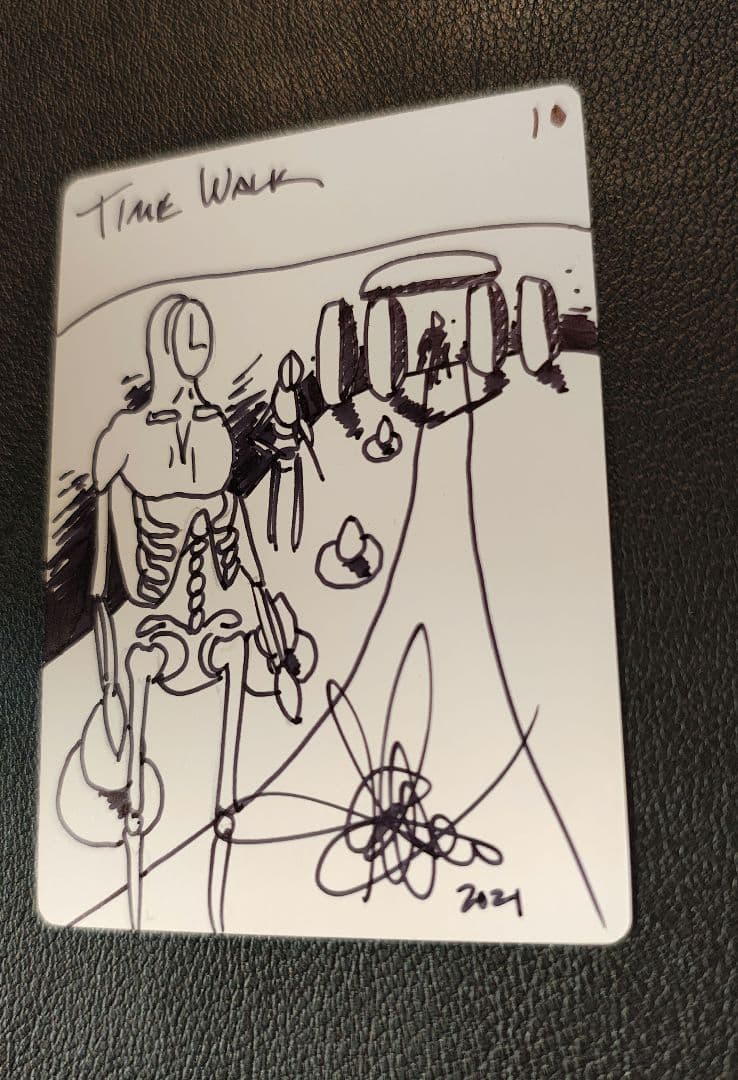 MTG アーティスト　Amy Weber氏　Time Walk スケッチ　1枚