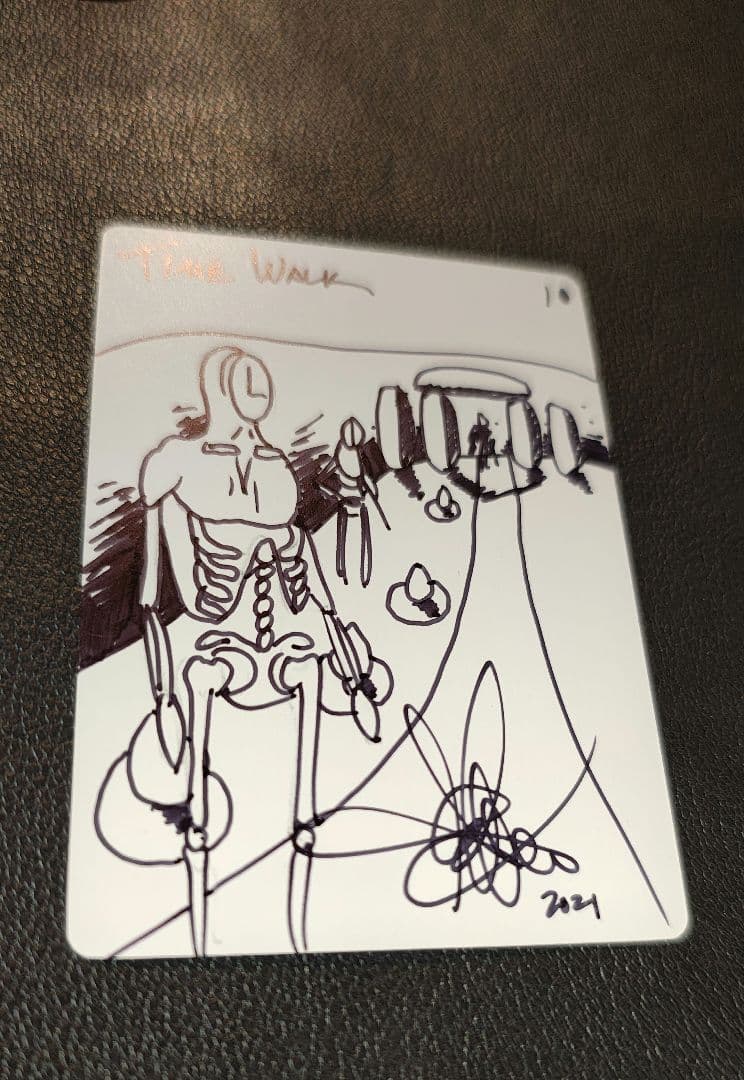 MTG アーティスト　Amy Weber氏　Time Walk スケッチ　1枚