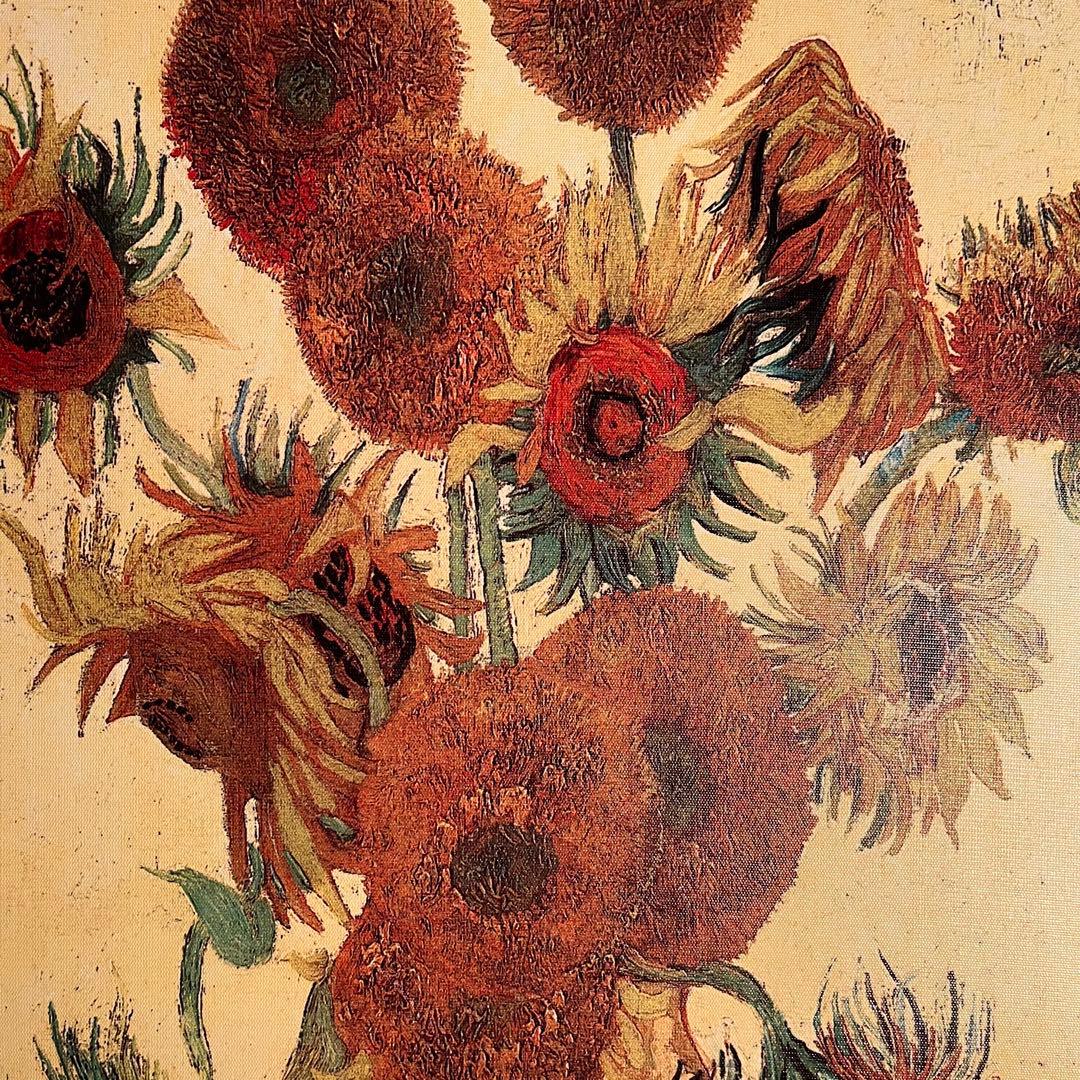 キャンバス プリントアート ゴッホ ひまわり 額付き 絵画 インテリア