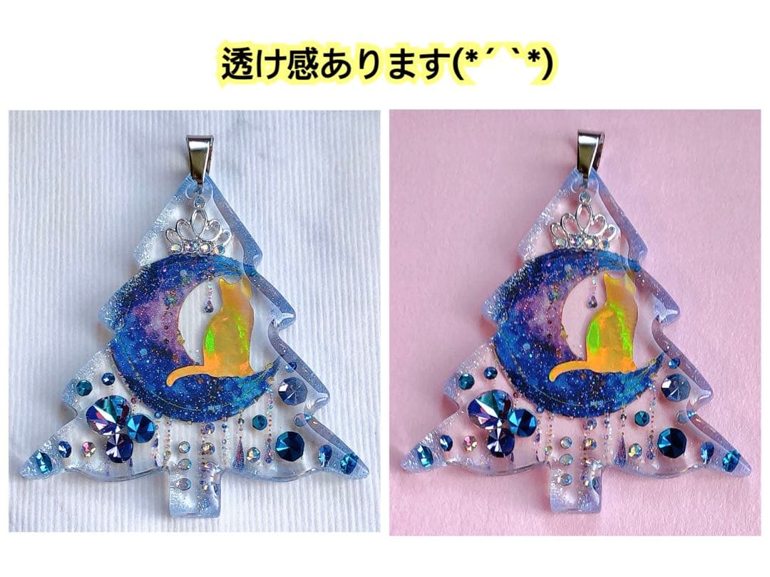 同梱値引100円❤️No.2588 レジン ペンダントトップ 猫 ネコ ねこ ♡