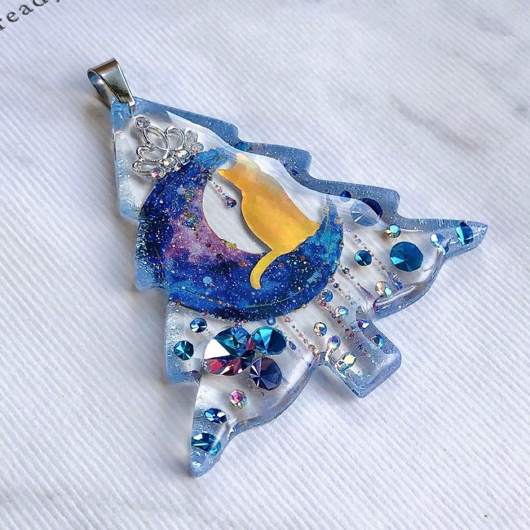 同梱値引100円❤️No.2588 レジン ペンダントトップ 猫 ネコ ねこ ♡