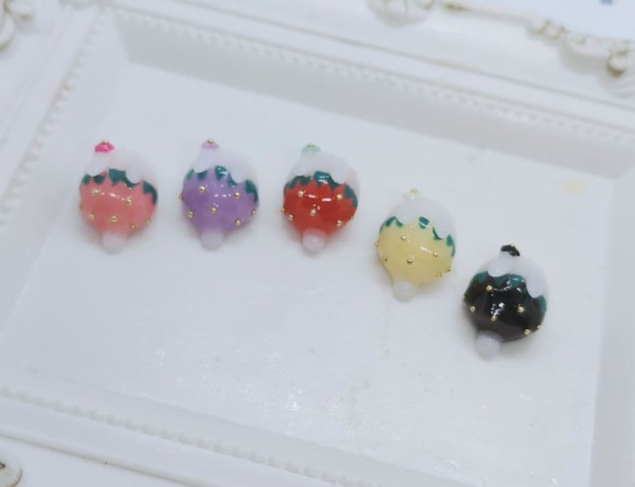レジン パーツ 雪うさぎ 野いちご