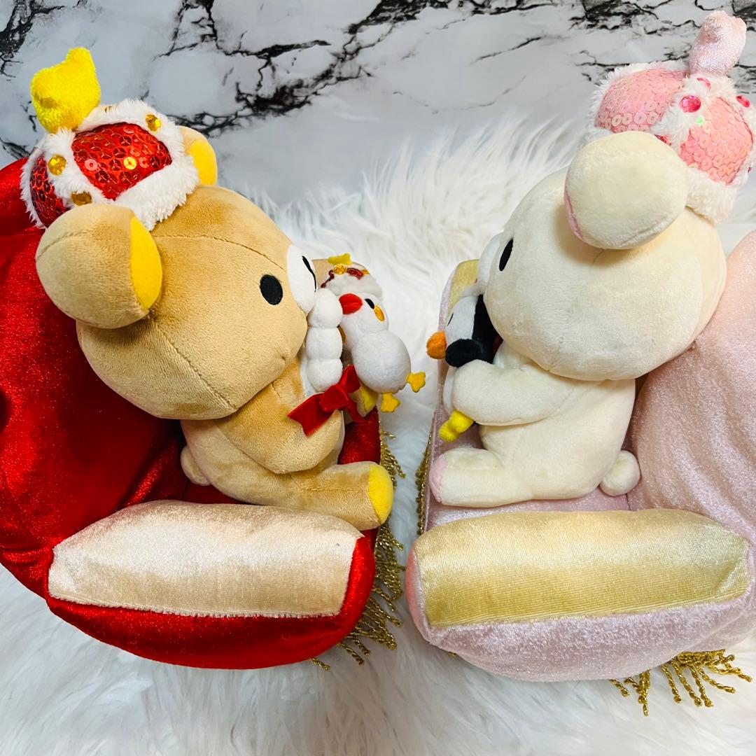 希少 限定品 大リラックマ展 ソファー付きぬいぐるみ　2点セットまとめ売り