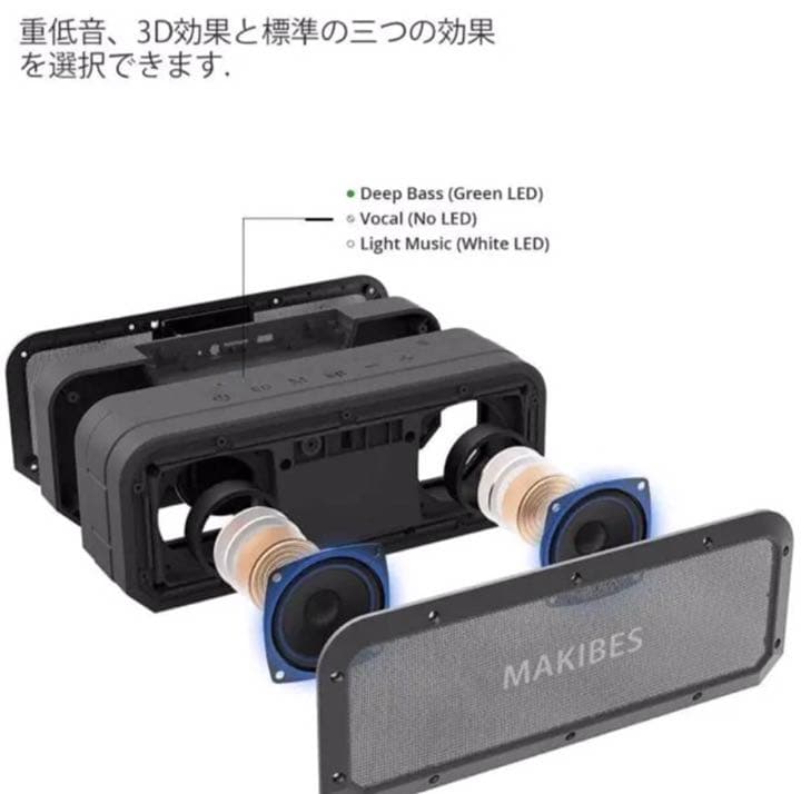 Bluetooth5.0 スピーカー防水40W高出力高音質
