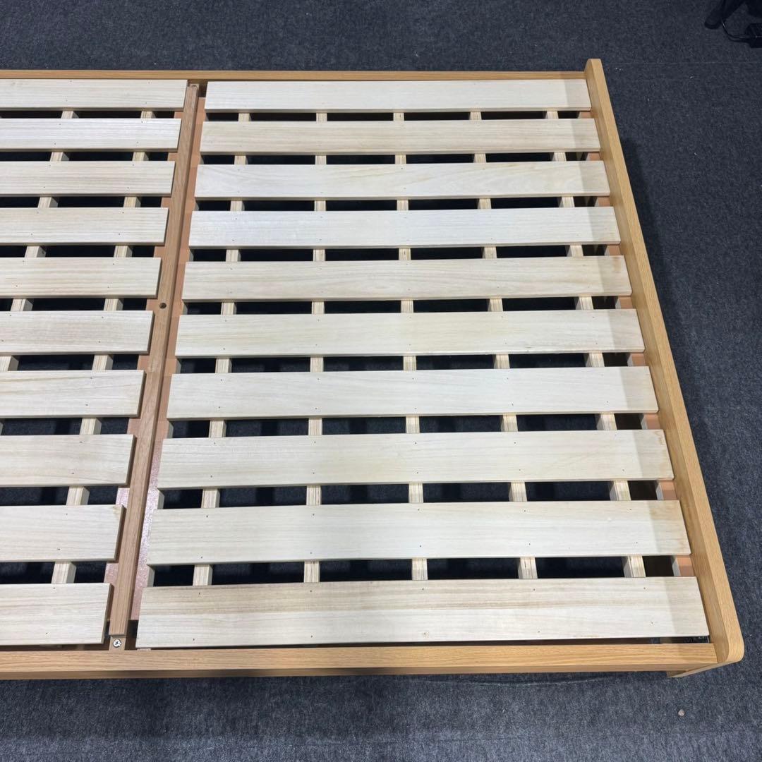 モーブル ベッドフレーム ダブルサイズ モズ 収納扉 コンセント d5171