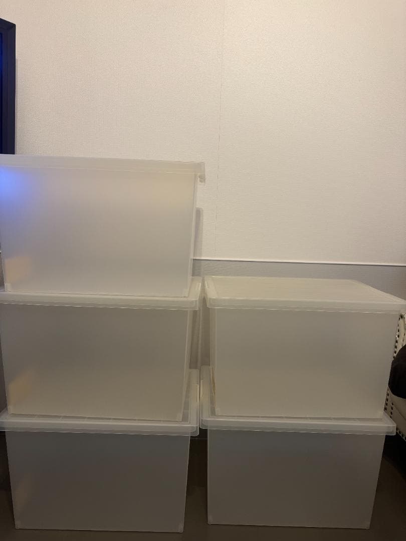 無印良品 ポリプロピレン キャリーボックス ロック付 5個セット