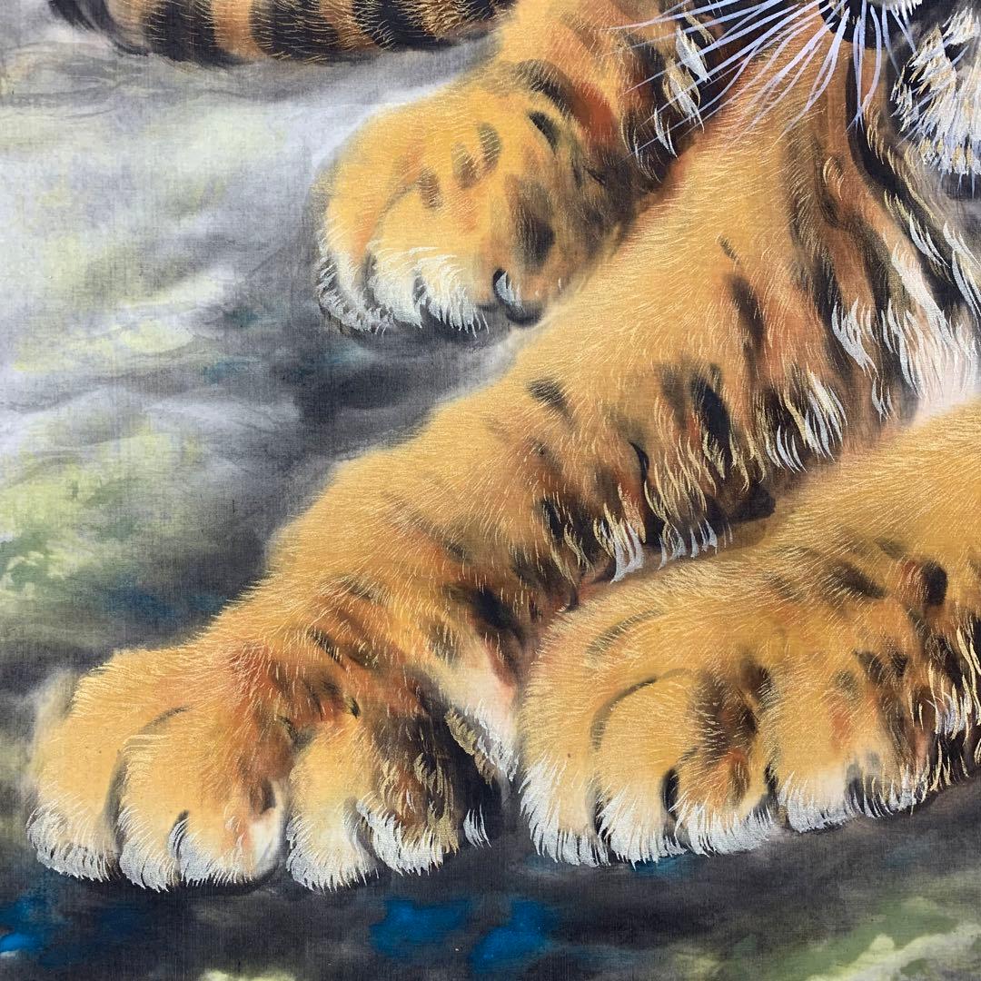 掛軸　蘭桂　猛虎　共箱