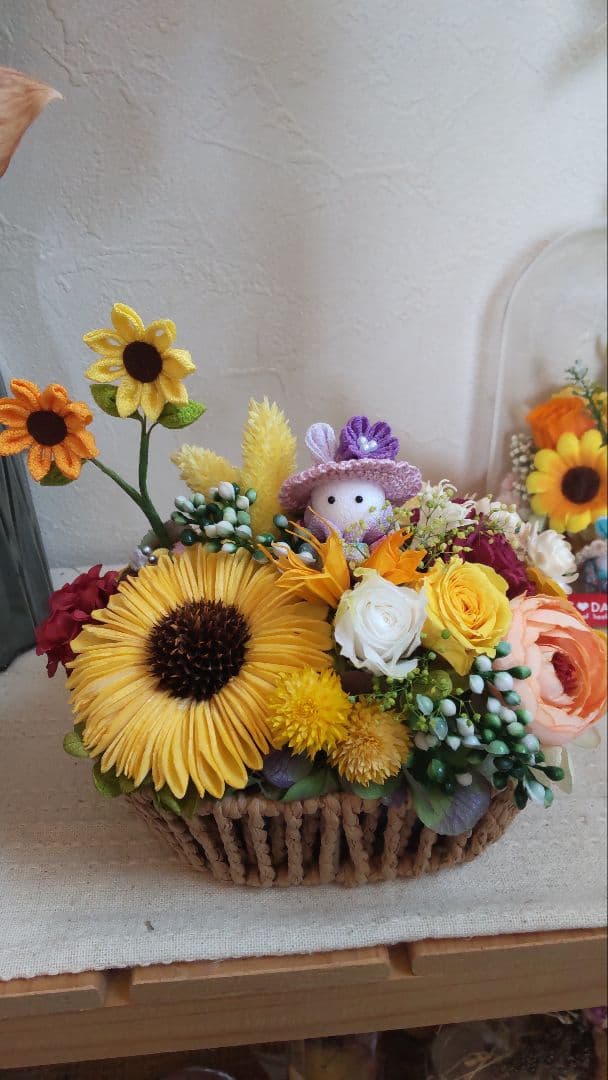 ご予約済✦向日葵畑をお散歩✦うさぎちゃんの1日…アレンジ