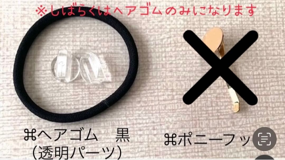 【ヘアゴム】レジン　蝶