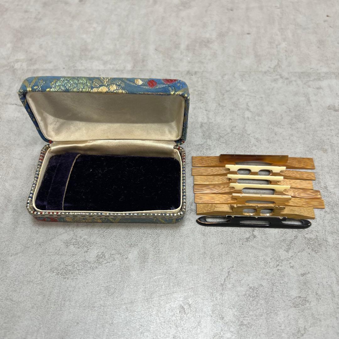 津軽三味線用　駒　7個セット　竹　べっ甲　自然素材　義太夫　和楽器　弦楽器