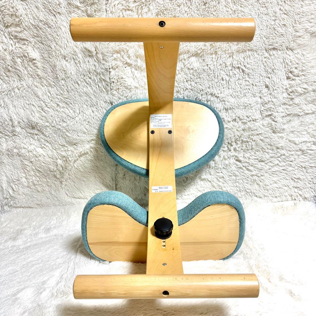 【美品】バランスチェア イージー balans Easy ライトブルー　リボ