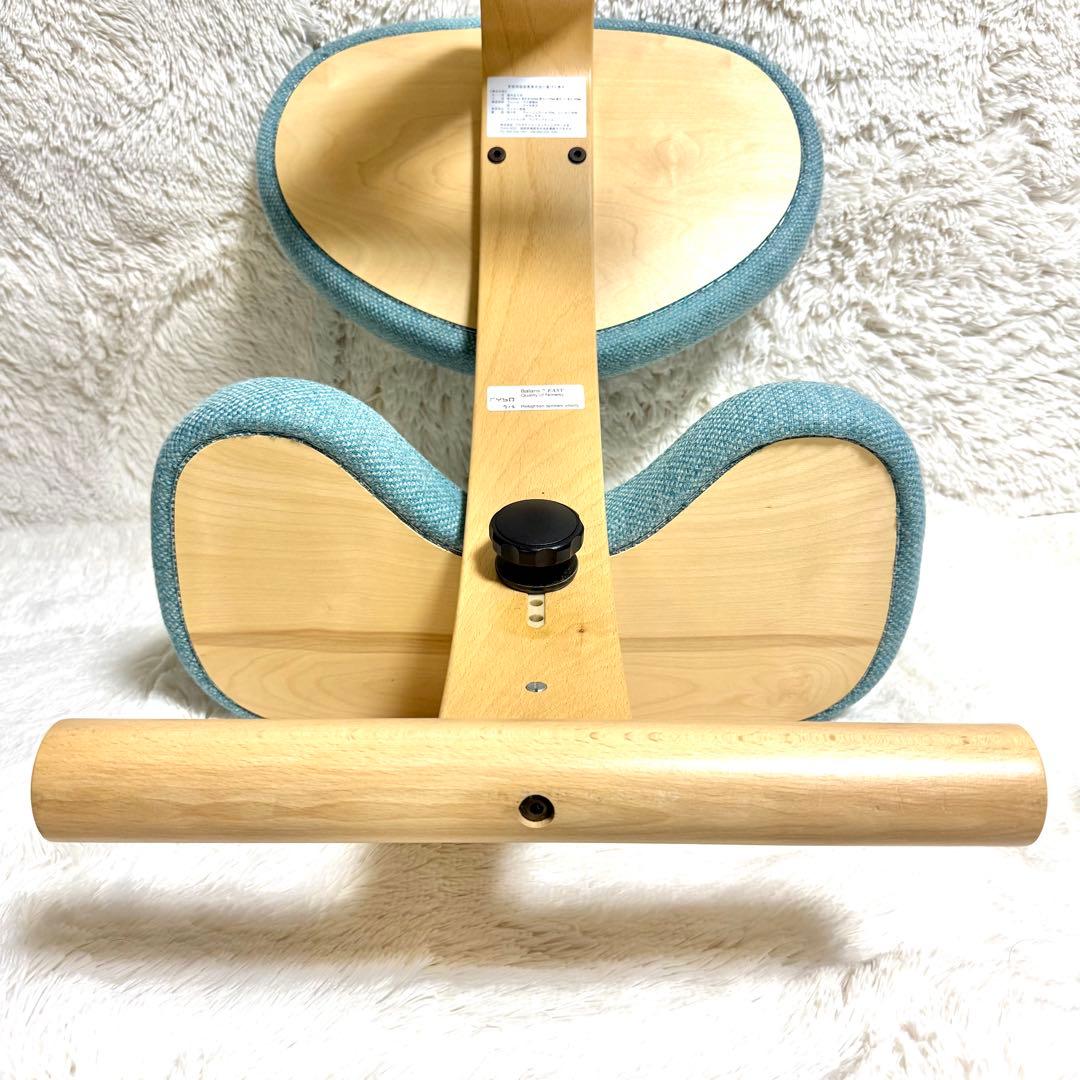 【美品】バランスチェア イージー balans Easy ライトブルー　リボ