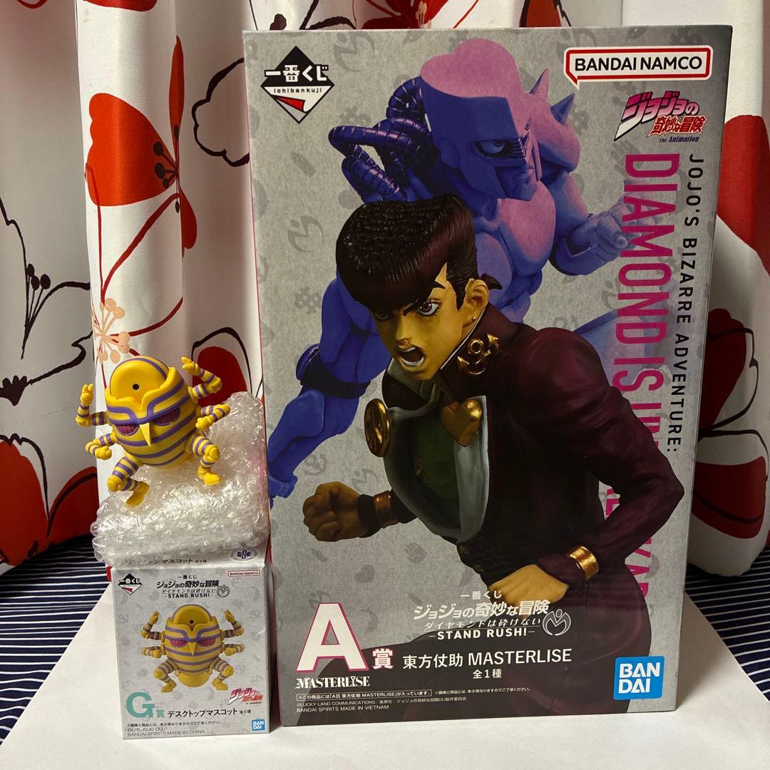 ジョジョ　一番くじ　A賞　東方仗助　フィギュア　G賞　デスクトップ　ハーヴェスト
