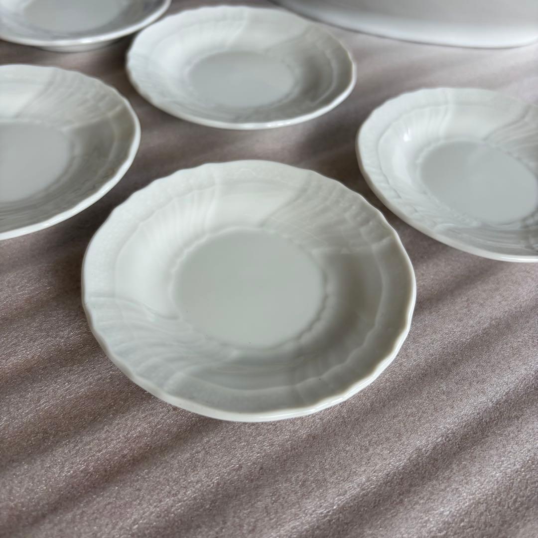 リチャードジノリ ベッキオホワイト 豆皿5枚&ひし形ディッシュ セット