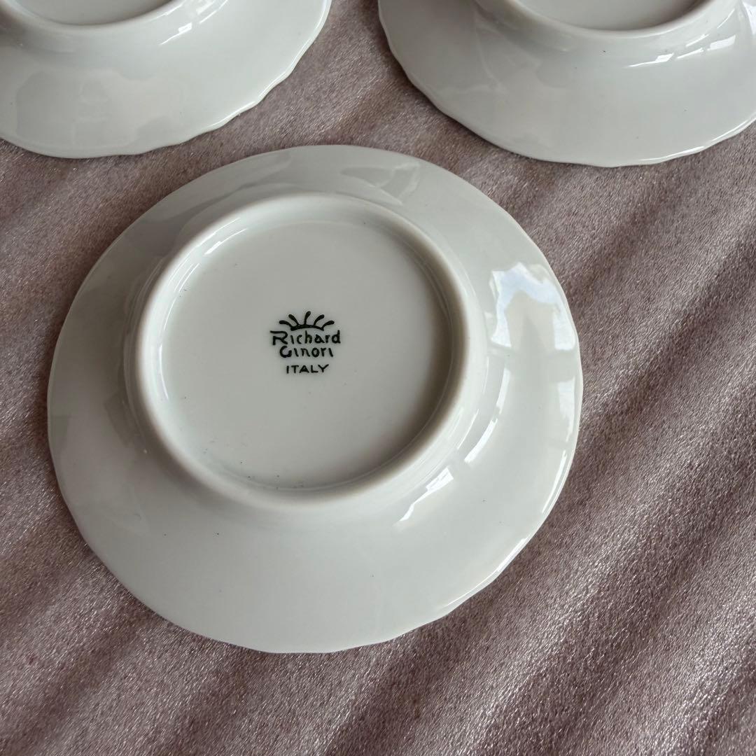 リチャードジノリ ベッキオホワイト 豆皿5枚&ひし形ディッシュ セット