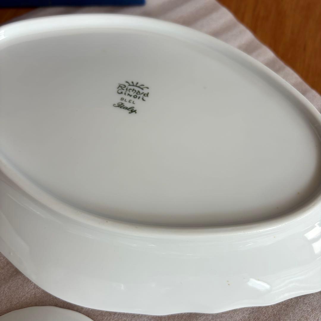 リチャードジノリ ベッキオホワイト 豆皿5枚&ひし形ディッシュ セット