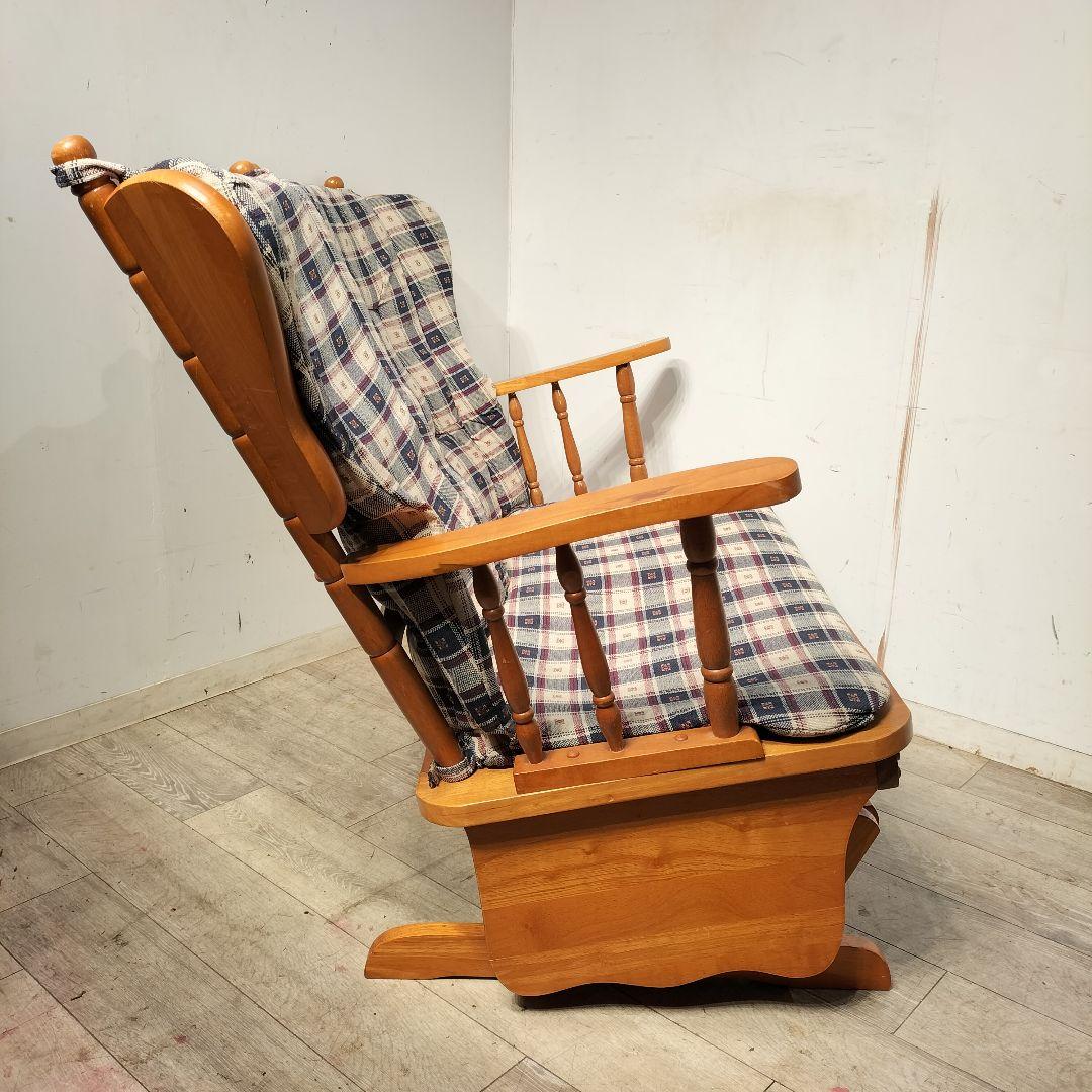 M♦希少　グライダーロッキングチェア　英国　 2人掛け　アメリカンカントリー