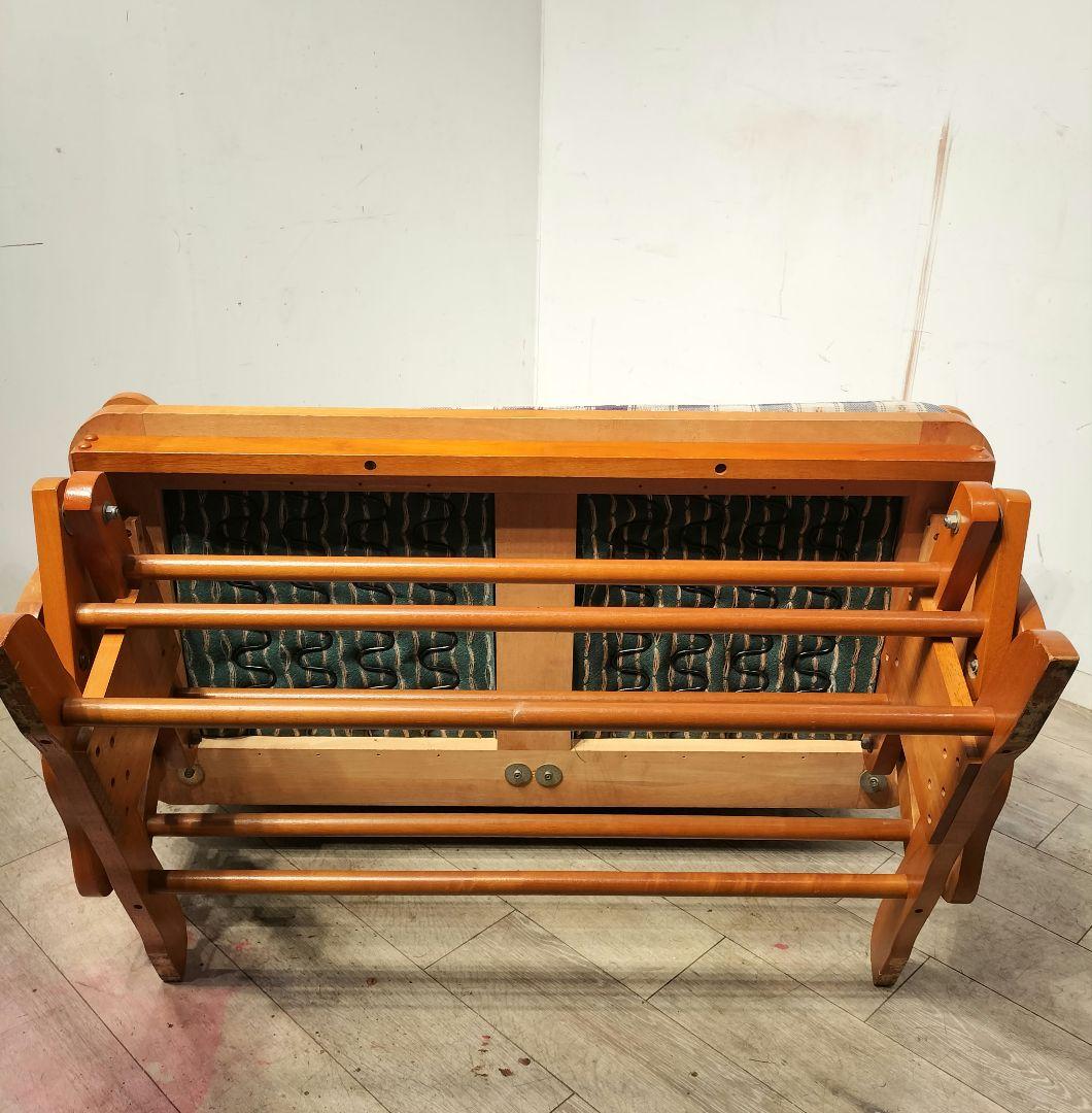 M♦希少　グライダーロッキングチェア　英国　 2人掛け　アメリカンカントリー