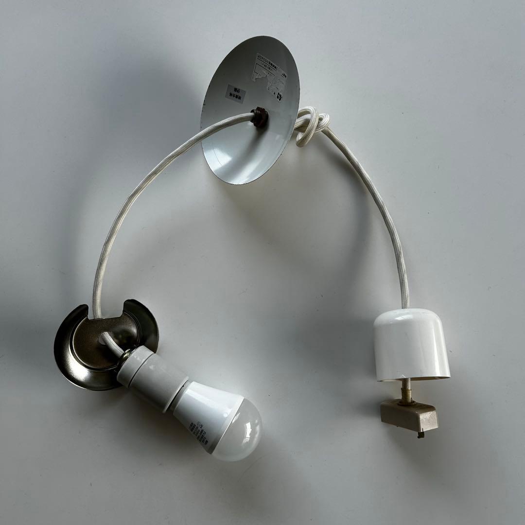 ヴィンテージ 乳白 ガラス ライト 球形 東芝 昭和レトロ ペンダントライト