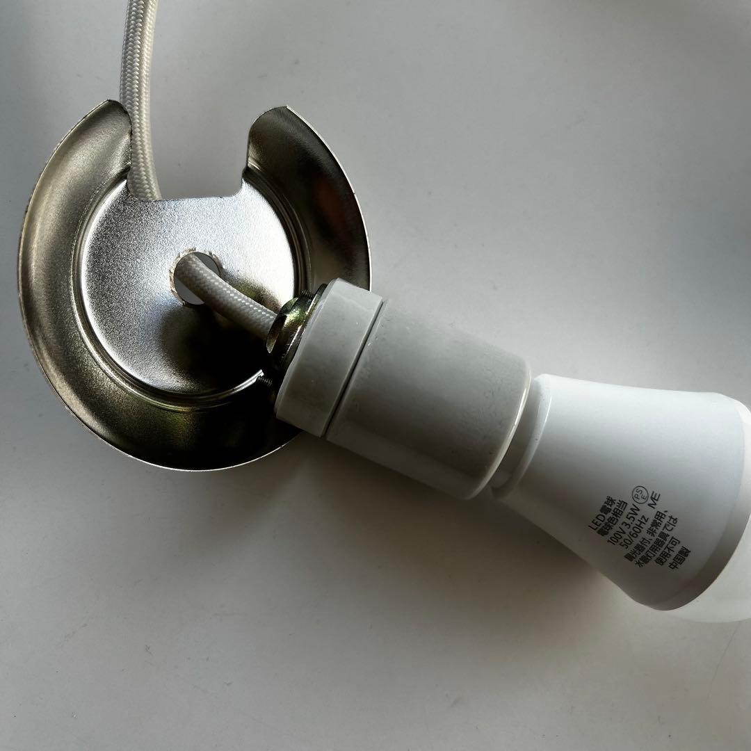 ヴィンテージ 乳白 ガラス ライト 球形 東芝 昭和レトロ ペンダントライト