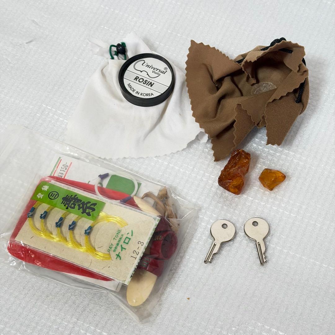 美品 琉球 胡弓 四弦 縞黒檀 本革 蛇皮　クーチョー 沖縄胡弓　擦弦楽器 蛇革