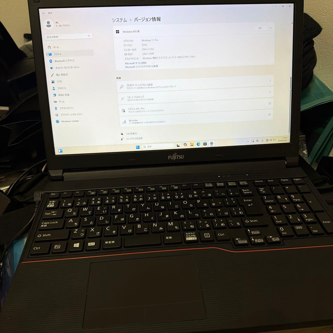 Fujitsu Windows 11 Pro ノートPC