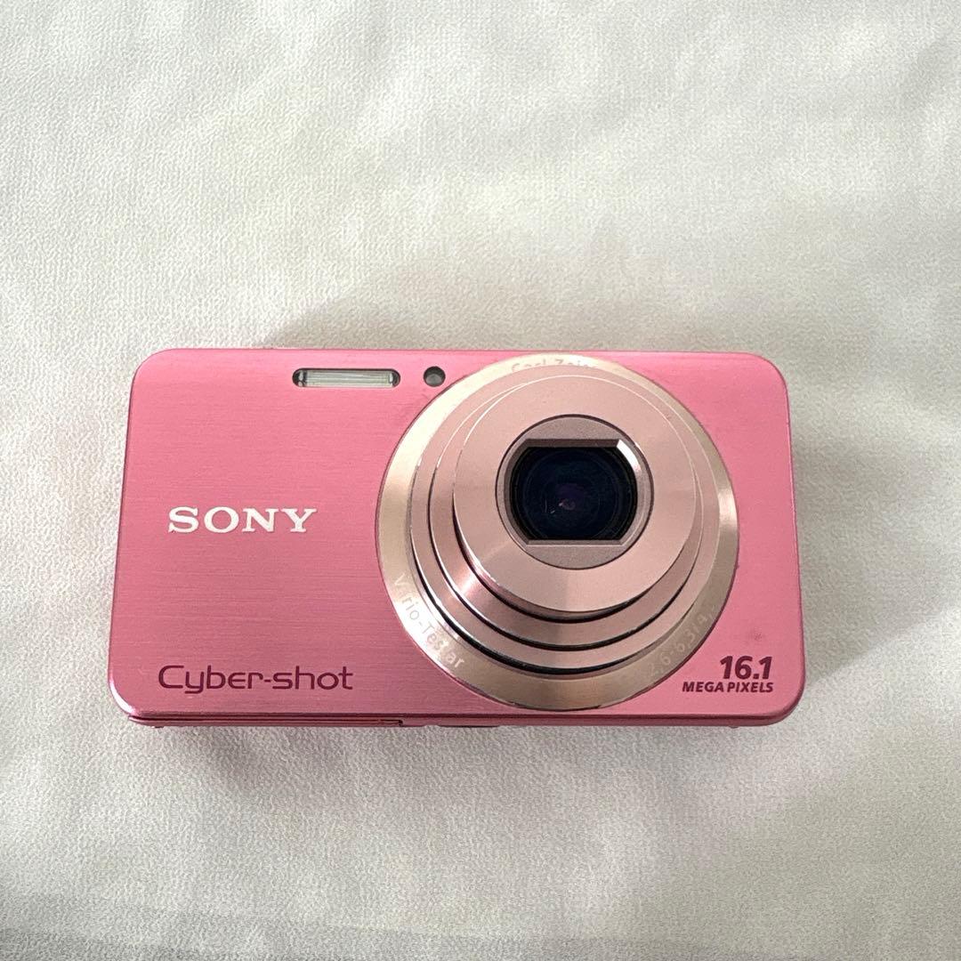 SONY Cyber-Shot ピンク 16.1MPデジカメ　メモリーカード付き