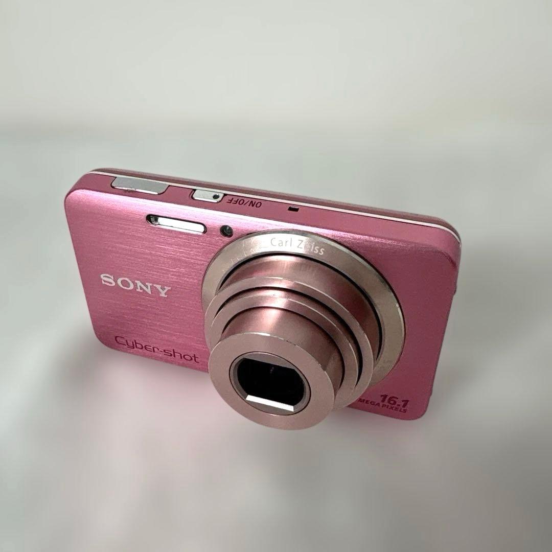 SONY Cyber-Shot ピンク 16.1MPデジカメ　メモリーカード付き