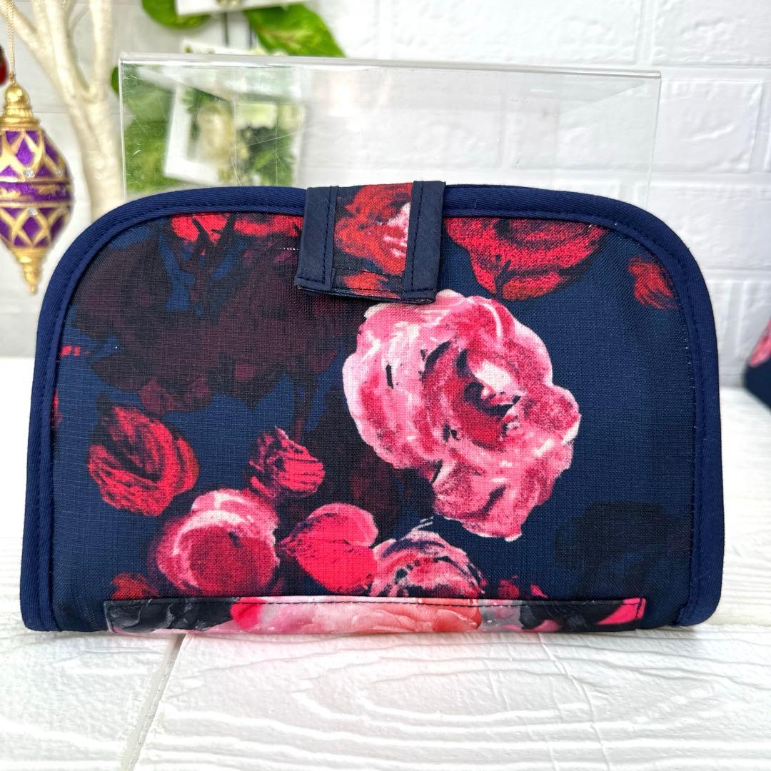 黒猫とバラのトートバッグ3点セット ハンドメイド