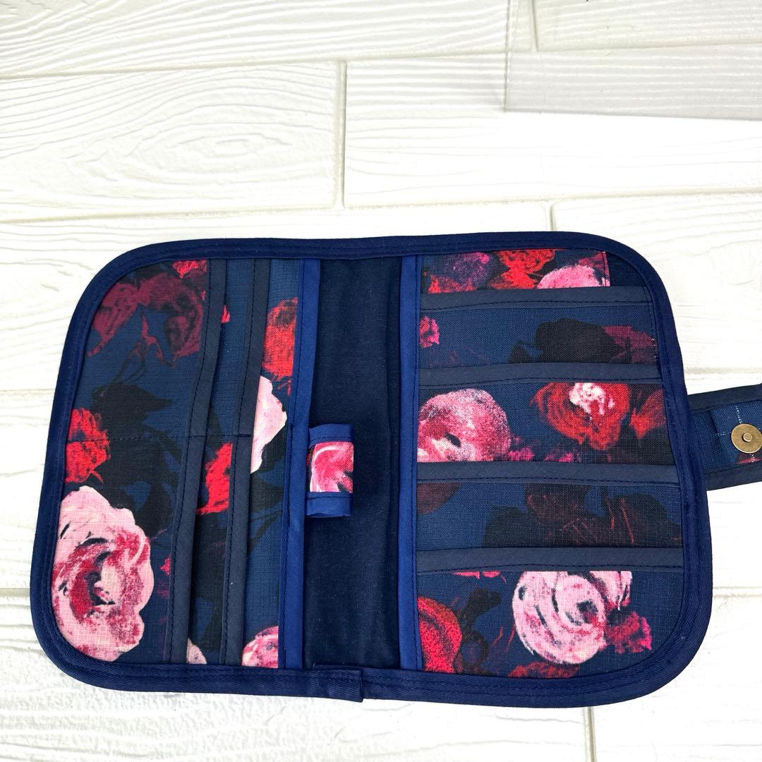 黒猫とバラのトートバッグ3点セット ハンドメイド