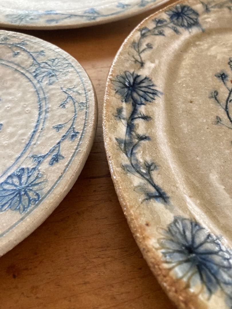 加賀美円　安南手　リム皿　プレート　3枚セット