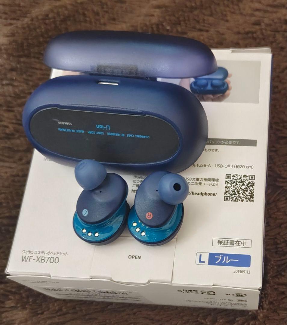 SONY WFXB700 LZ ブルー ワイヤレスイヤホン Bluetooth