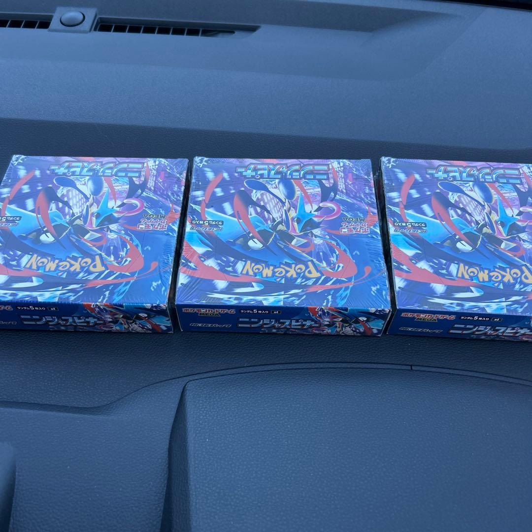ポケモンカードゲーム ニンジャスピナー3box シュリンク付き