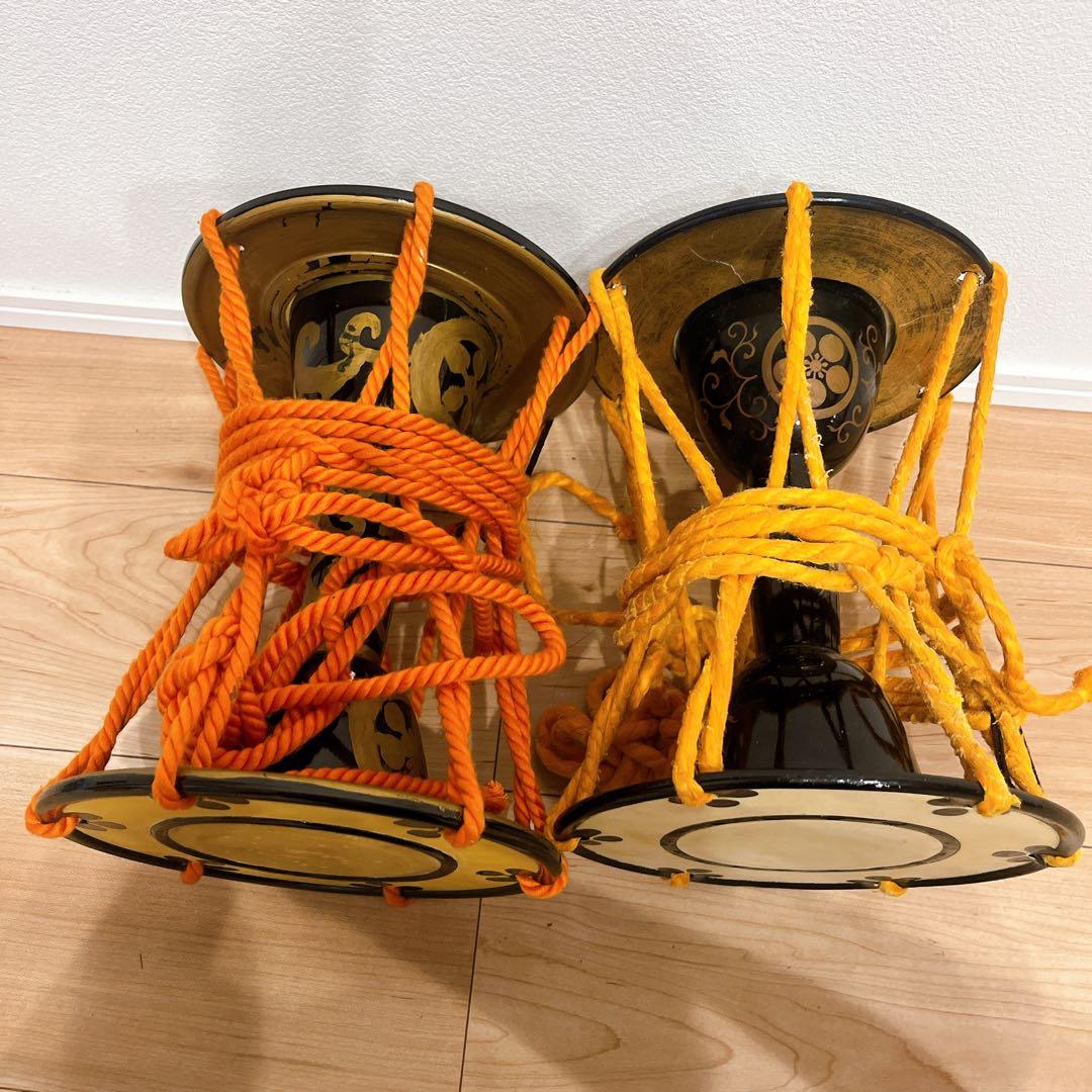 和太鼓 二つセット 小太鼓　つづみ