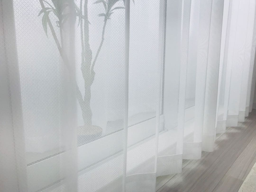 ケンちゃんママ　レースカーテン　プリマ　175㎝×199㎝ 2枚