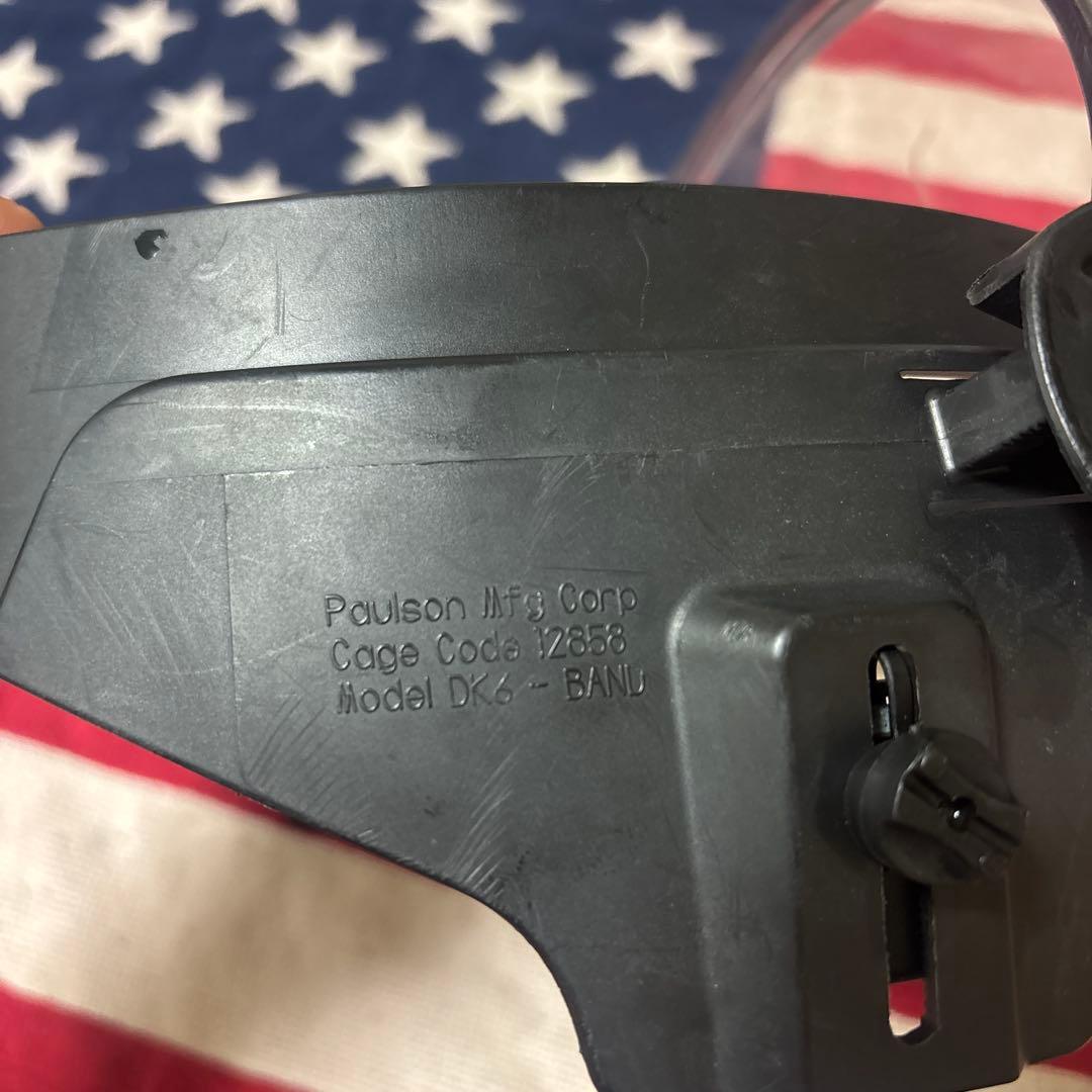 実物PAULSONフェイスシールド米警察装備CAGE CODE12858 B54