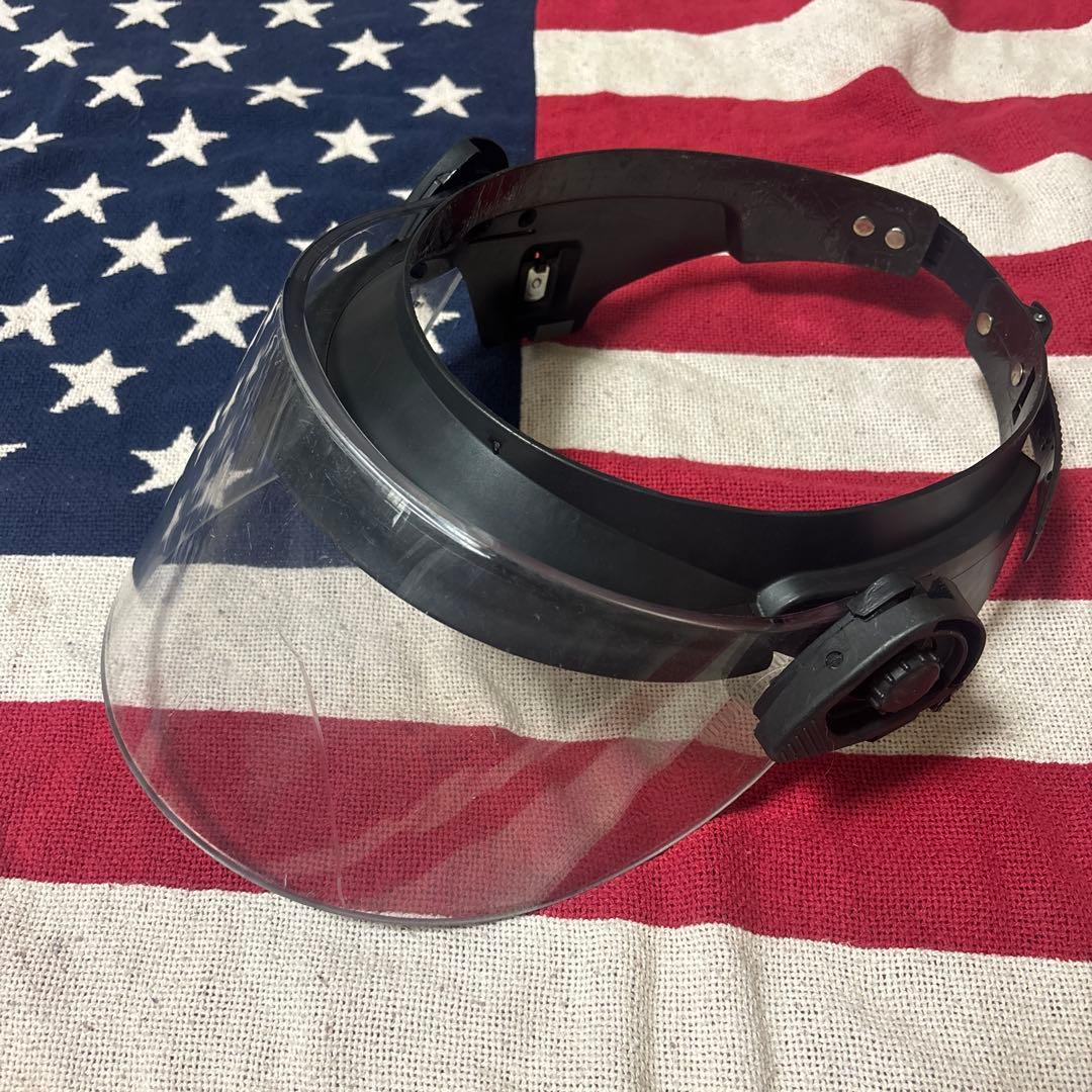 実物PAULSONフェイスシールド米警察装備CAGE CODE12858 B54