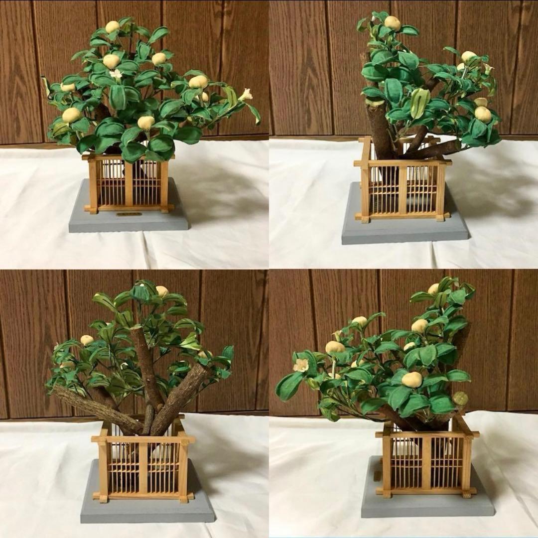 京都島津　雛人形　道具セット　金屏風　雪洞　桜橘　御殿台　三宝　菱餅　花瓶