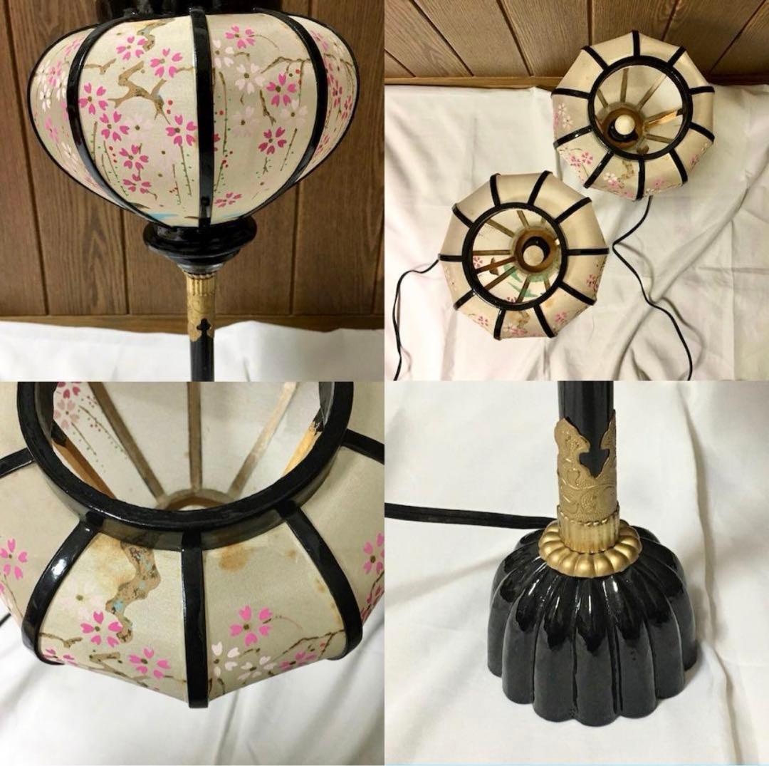 京都島津　雛人形　道具セット　金屏風　雪洞　桜橘　御殿台　三宝　菱餅　花瓶